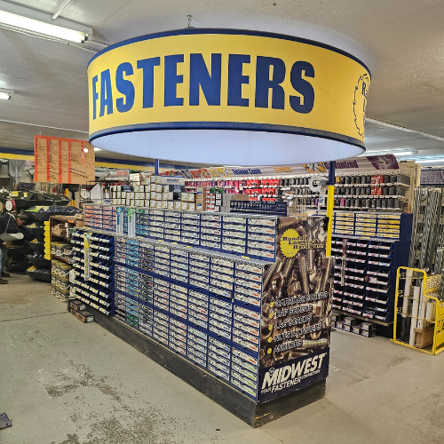 Randall Lumber & Hardware fasteners department