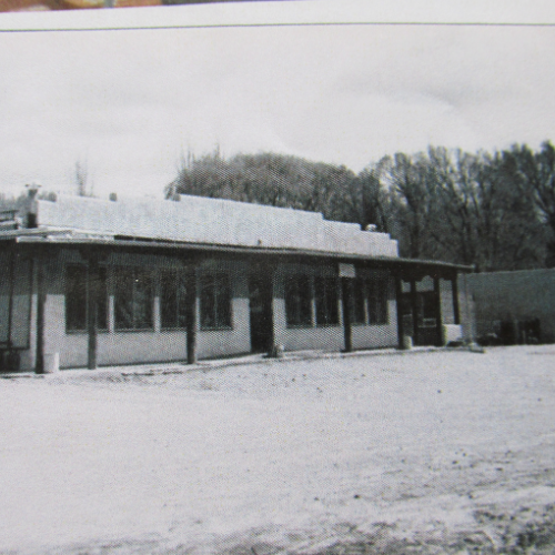 An old image of Randall Lumber & Hardware store front