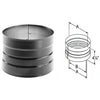 DuraVent 6DBK-ADDB DuraBlack Double Skirted Adapter ~ 6