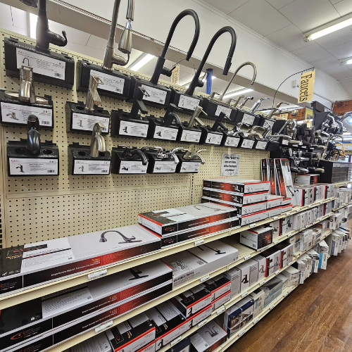 Randall Lumber & Hardware plumbing supplies aisle
