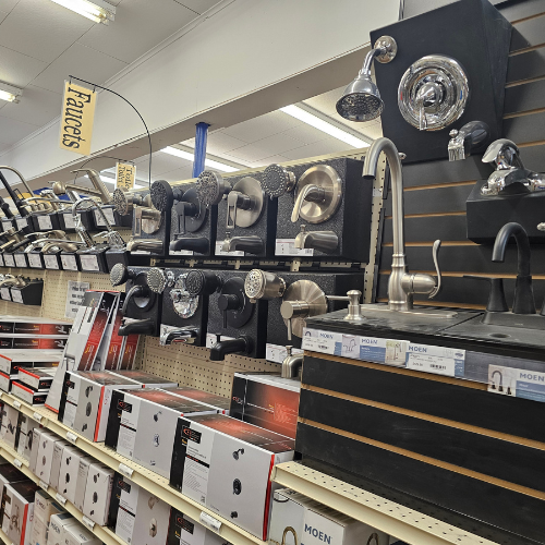 Randall Lumber & Hardware plumbing supplies aisle