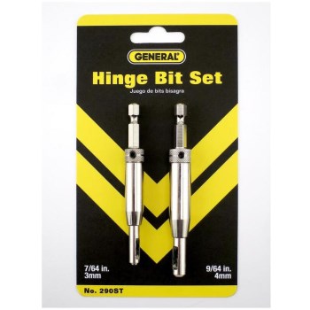 General Tools & Instruments 290ST 2pc Hinge Bit Set