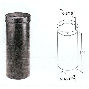 DuraVent 6DBK-SC Slip Connector, 24 Gauge ~ 6