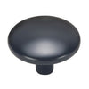 Hardware House 599902 Round Cabinet Knob, Black 1 1/4 inch