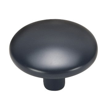 Hardware House 599902 Round Cabinet Knob, Black 1 1/4 inch