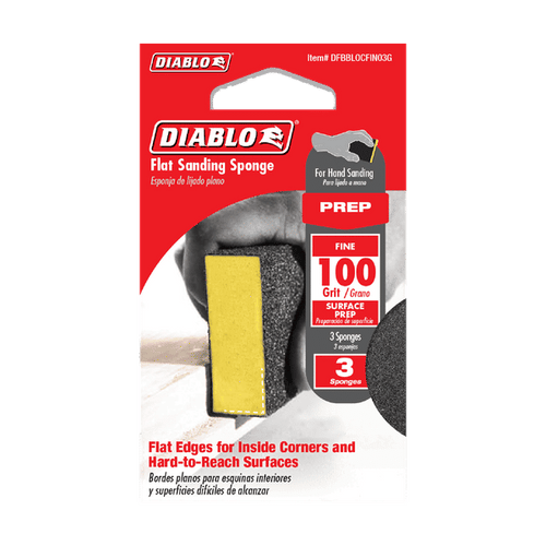 Diablo 100-Grit Flat Edge Sanding Sponges