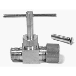 Evaporative Cooler Straight Needle Valve, 1/4 x 1/8-In. MPT