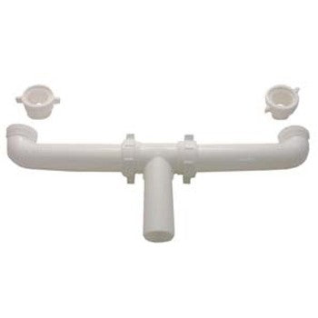 Larsen 03-4208P PVC Center Outlet Waste Assembly ~ 1 - 1/2