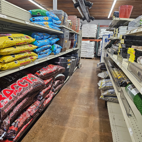 Randall Lumber & Hardware garden aisle
