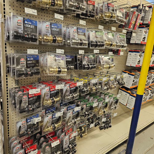 Randall Lumber & Hardware hardware aisle

