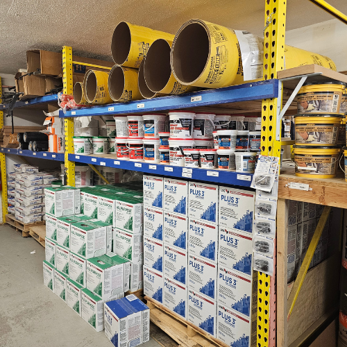 Randall Lumber & Hardware building material aisle