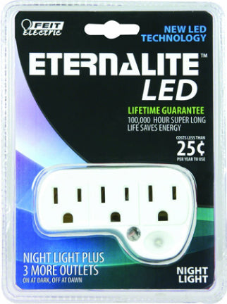 NIGHT LIGHT W/3 OUTLETS