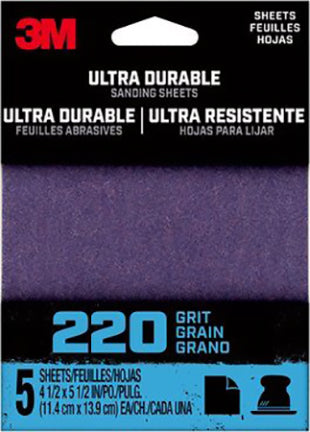 SANDING SHEET 1/4IN 320 GRIT 5PK