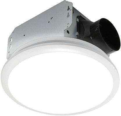 BATH FAN 50CFM ROUND NO CUT LED LIGHT