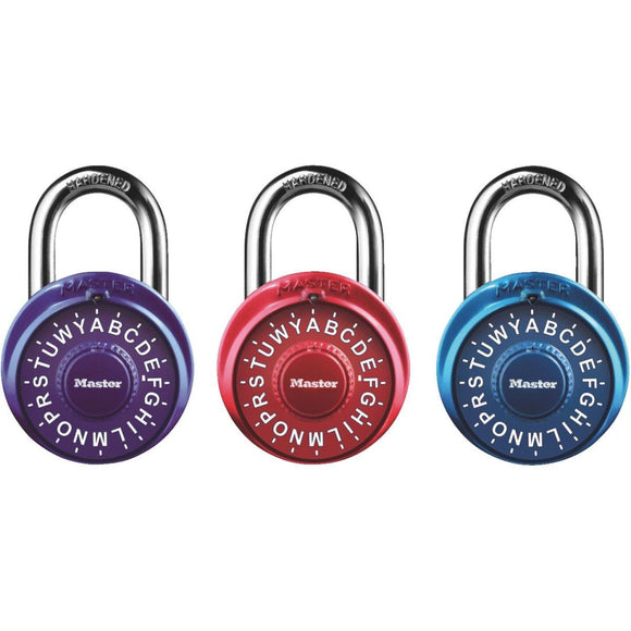 Master Lock 1-7/8 In. Anodized Aluminum Alpha 3-Digit Combination Padlock