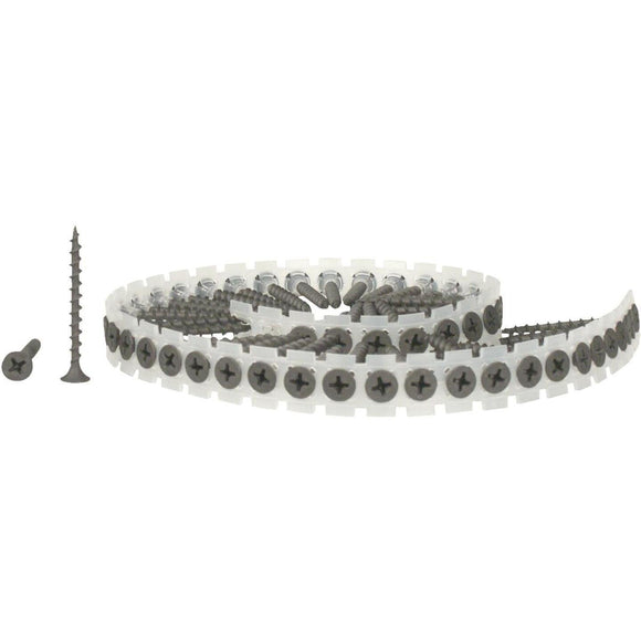 Senco DuraSpin #6 x 1-1/4 In. Phillips Bugle Head Collated Drywall Screw, Phospate Finish (4000 Ct.)