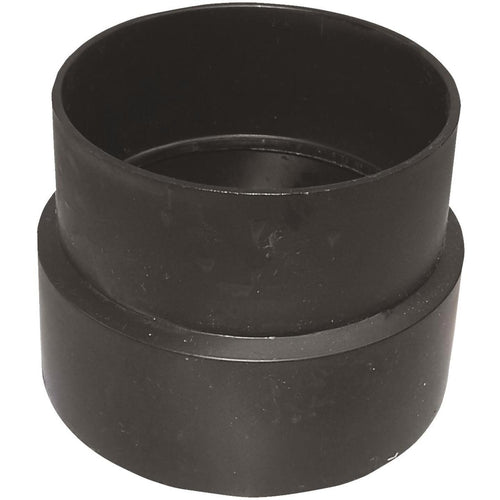 Charlotte Pipe 4 In. x 4 In. Sewer Hub x Sch 40 Hub Sewer Pipe Adapter ABS Coupling