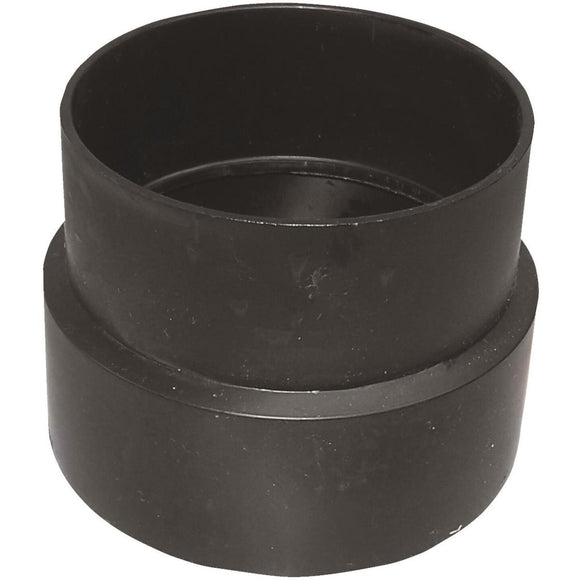 Charlotte Pipe 4 In. x 4 In. Sewer Hub x Sch 40 Hub Sewer Pipe Adapter ABS Coupling