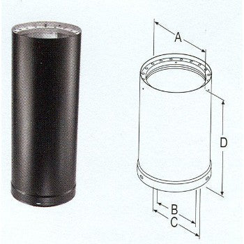 DuraVent 6DVL-12 6x12 Clearance Pipe