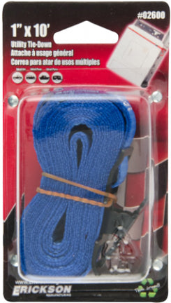 UTILITY STRAP 1 IN X 10 FT BLUE