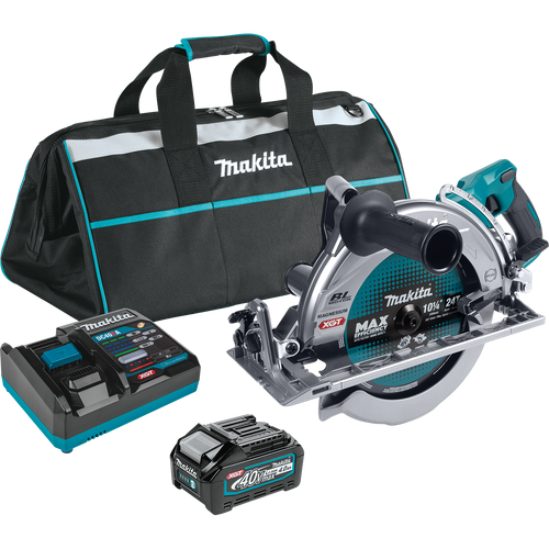 Makita 40V max XGT® Brushless Cordless Rear Handle 10‑1/4 Circular Saw Kit, AWS® Capable (4.0Ah)