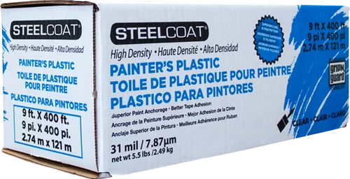 Steelcoat High-Density Painters Plastic Poly Sheeting