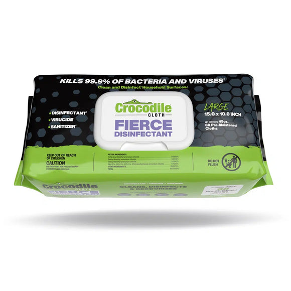 Crocodile Cloth®  Fierce Disinfectant (80-Count)