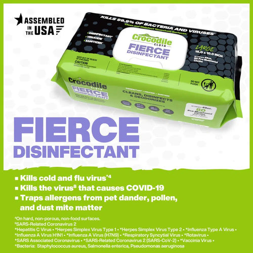 Crocodile Cloth®  Fierce Disinfectant (80-Count)
