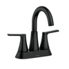 Moen Mikah Matte Black Two-Handle High Arc Bathroom Faucet