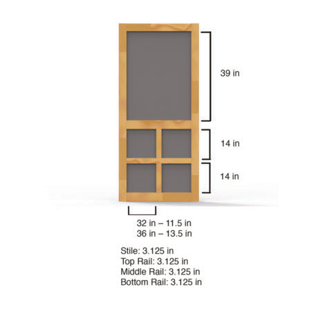 Screen Tight Summit Wood Screen Door