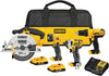 Dewalt 20V MAX Cordless 4-Tool Combo Kit with (2) 20V 2.0Ah Batteries and Charger