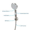Camco Complete RV/Marine Shower Head Kit Brushed Nickel